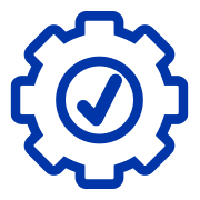 Gear with Checkmark Icon