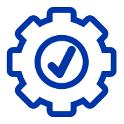 Gear with Checkmark Icon