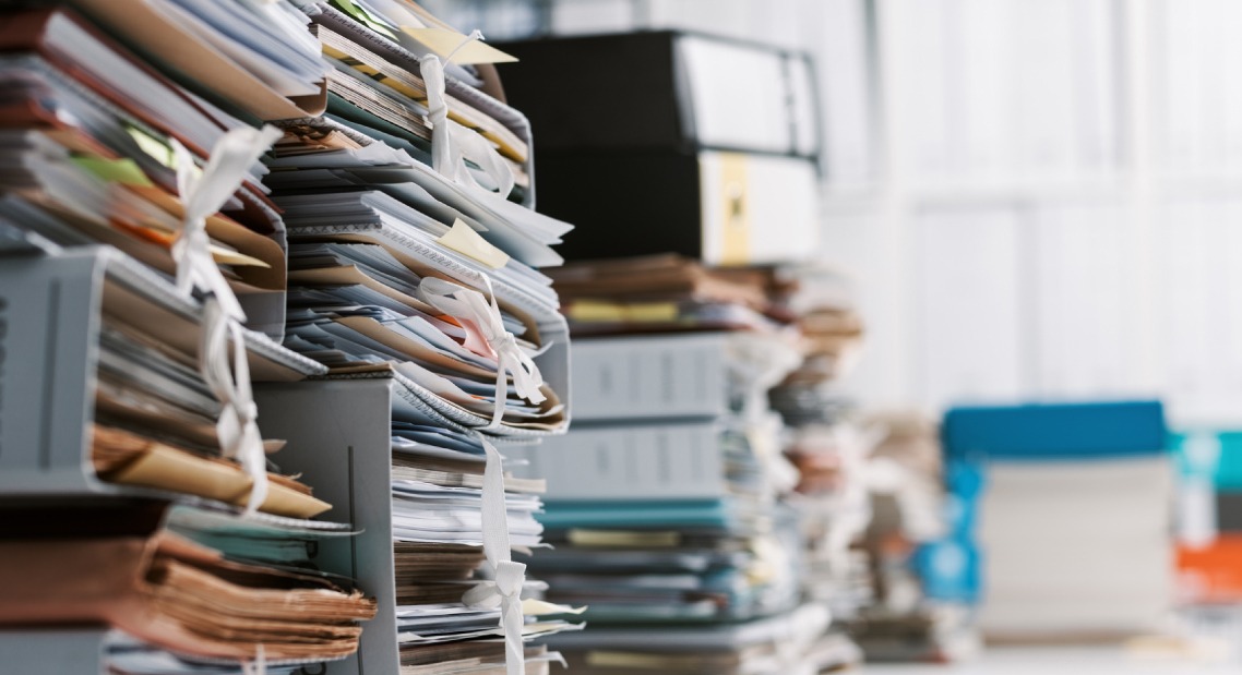Unsorted transportation paperwork