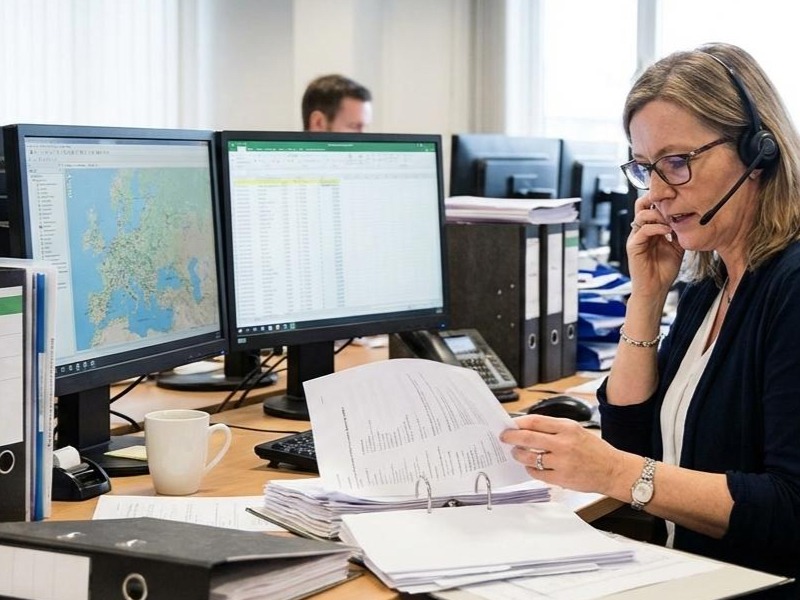 Billing staff working in an EBE customer back office